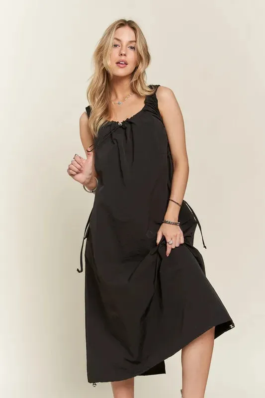 ADORA Drawstring Slit Back Cargo Dress sold by Gigi Laurent product image thumbnail 2