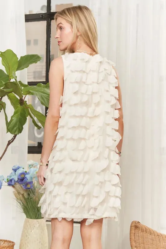 ADORA Sleeveless Shift 3D Petal Dress sold by Gigi Laurent product image thumbnail 3