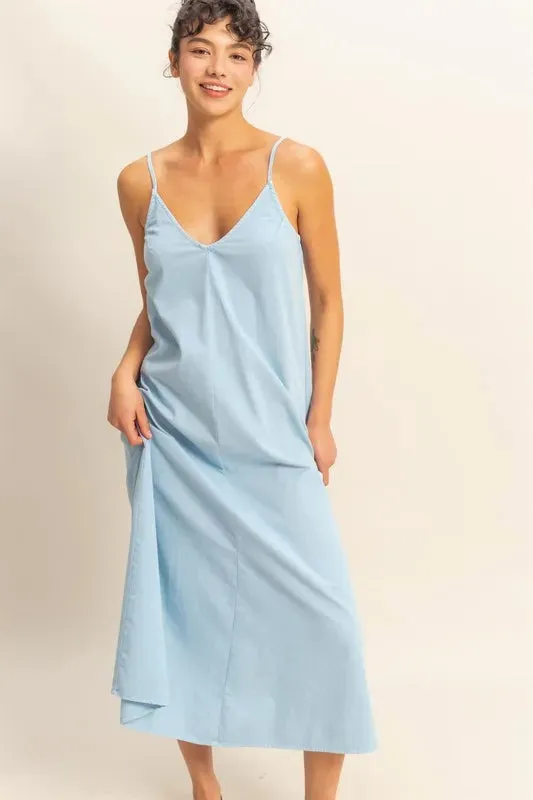 HYFVE Dyed V-Neck Loose Dress sold by Gigi Laurent product image thumbnail 2