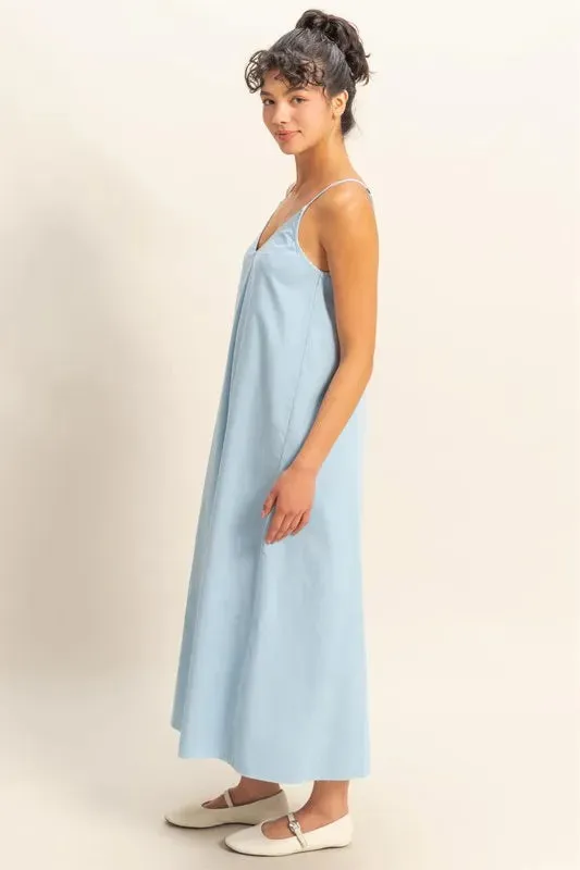 HYFVE Dyed V-Neck Loose Dress sold by Gigi Laurent product image thumbnail 3