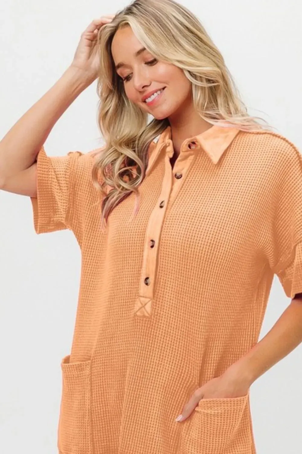 BiBi Dip Dye Mineral Washed Knit Dress sold by Gigi Laurent product image thumbnail 2