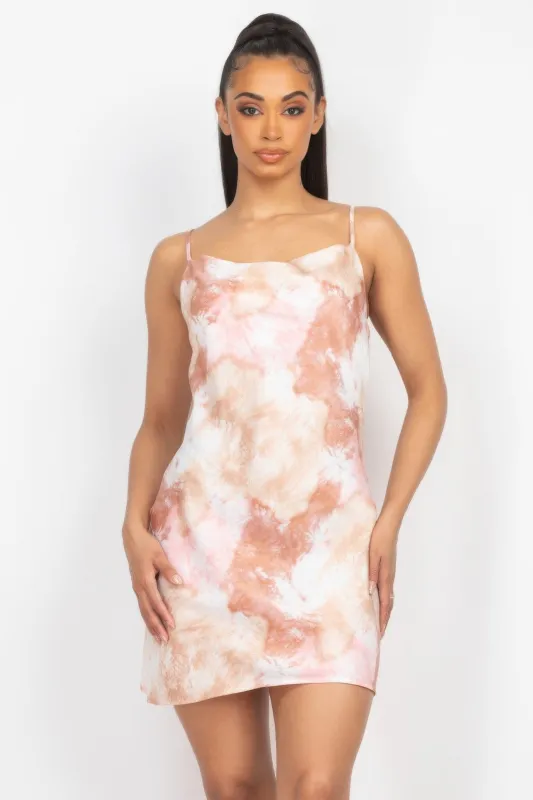 Satin Print Cowl Neck Dress sold by Gigi Laurent