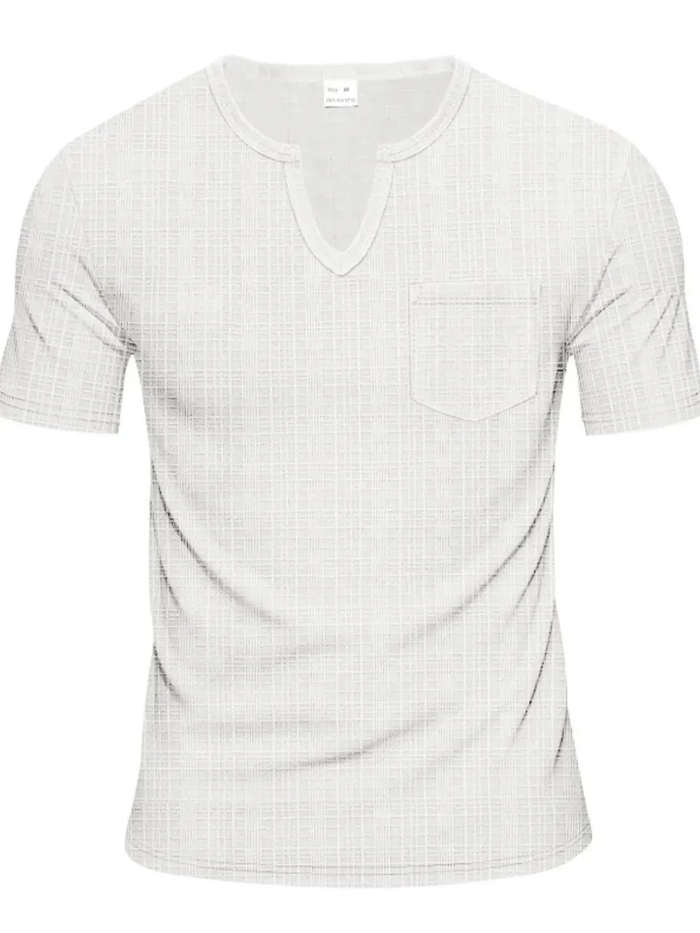 Men's Full Size Notched Short Sleeve T-Shirt Plus Size sold by Gigi Laurent product image thumbnail 4