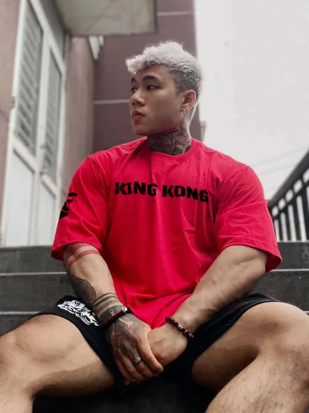 Men's Plus Size KING KONG Round Neck T-Shirt sold by Gigi Laurent product image thumbnail 5