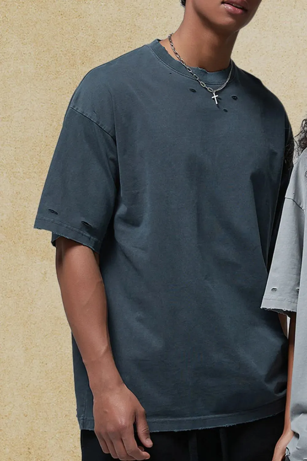 Men's Round Neck Half Sleeve T-Shirt sold by Gigi Laurent product image thumbnail 2