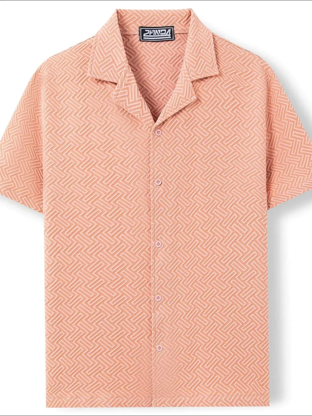 Men's Plus Size Button Down Short Sleeve Shirt sold by Gigi Laurent product image thumbnail 3