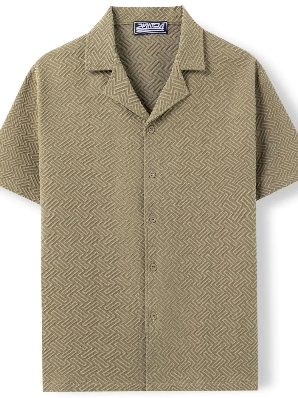 Men's Plus Size Button Down Short Sleeve Shirt sold by Gigi Laurent product image thumbnail 5