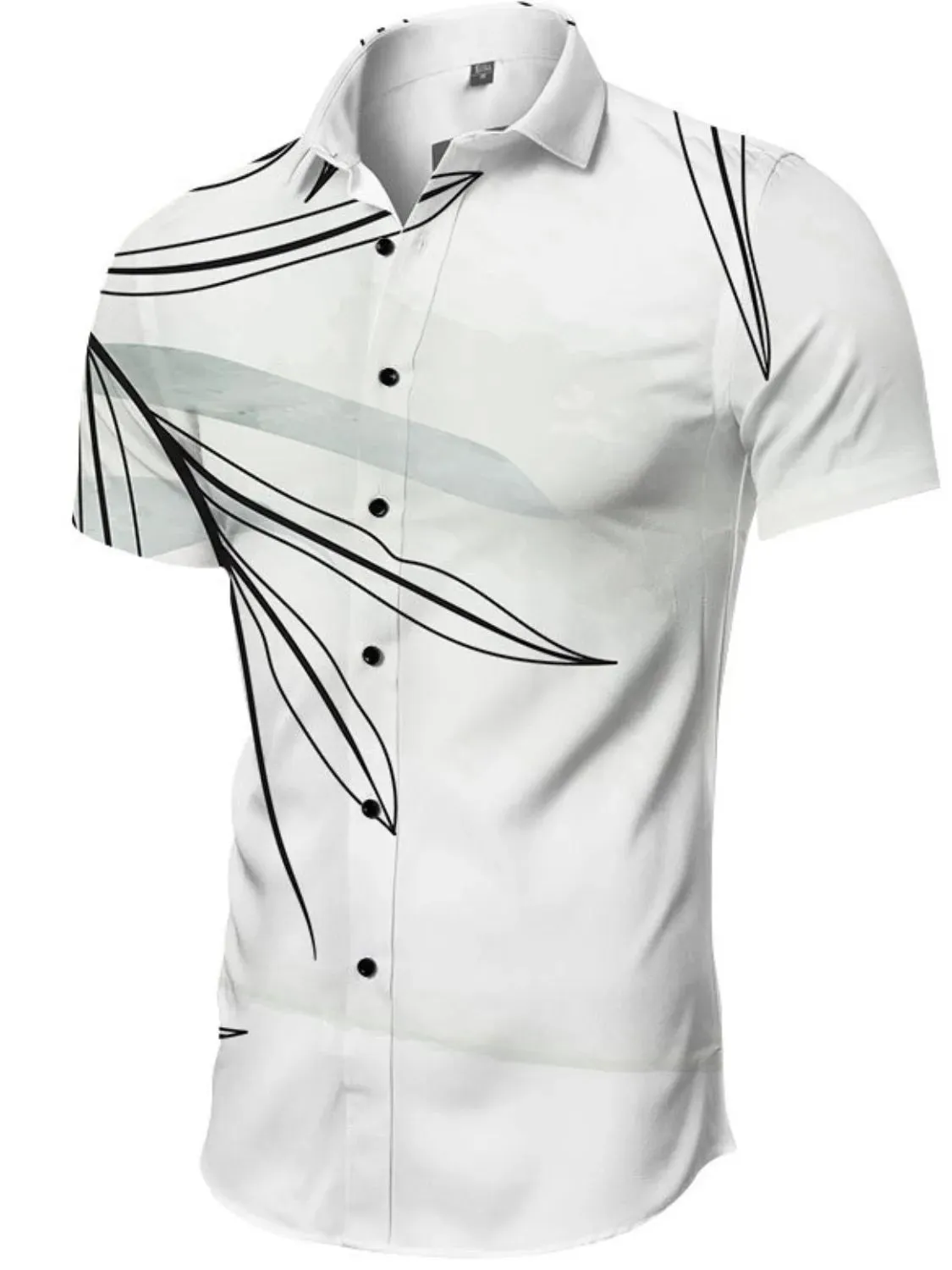 Men's Full Size Printed Collared Neck Shirt Plus Size sold by Gigi Laurent product image thumbnail 5