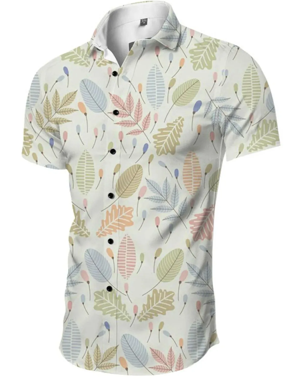 Men's Full Size Printed Collared Neck Shirt Plus Size sold by Gigi Laurent product image thumbnail 3