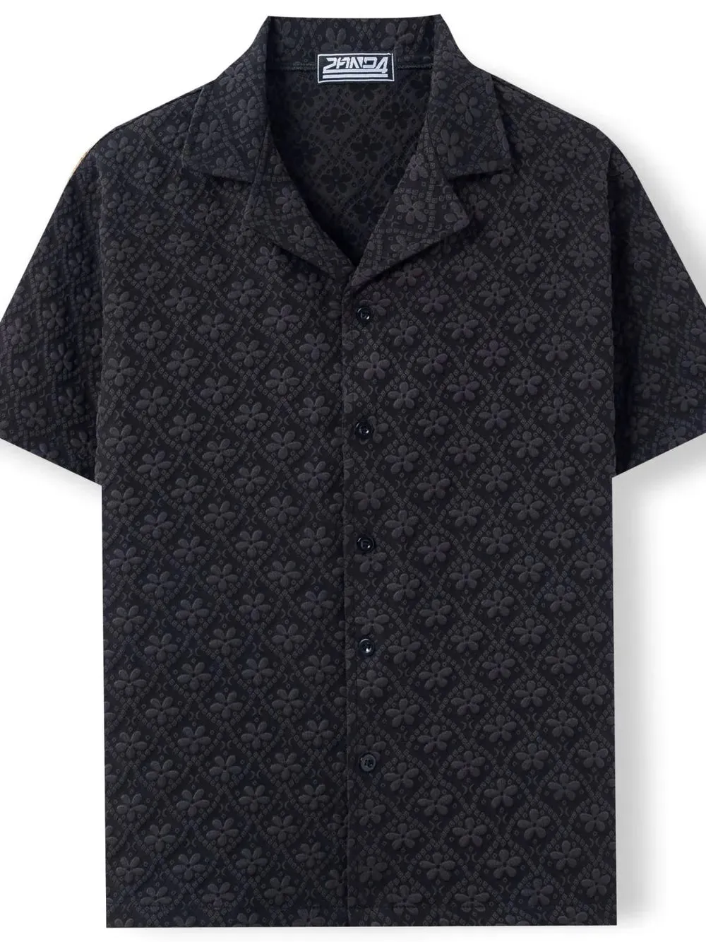 Men's Plus Size Button Down Short Sleeve Shirt sold by Gigi Laurent product image thumbnail 3