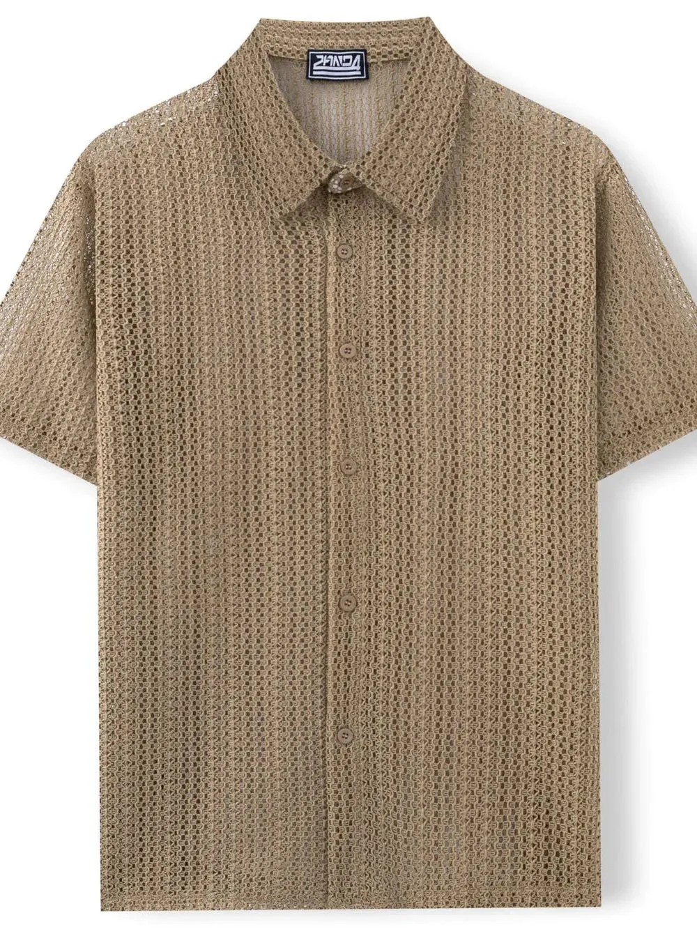 Men's Plus Size Button Down Short Sleeve Shirt sold by Gigi Laurent product image thumbnail 3