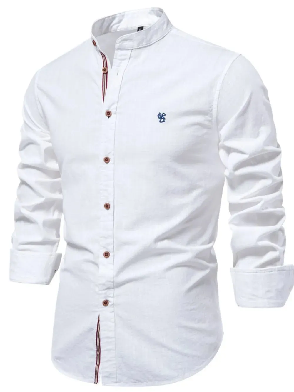 Men's Full Size Button Down Embroidered Shirt Plus Size sold by Gigi Laurent product image thumbnail 5