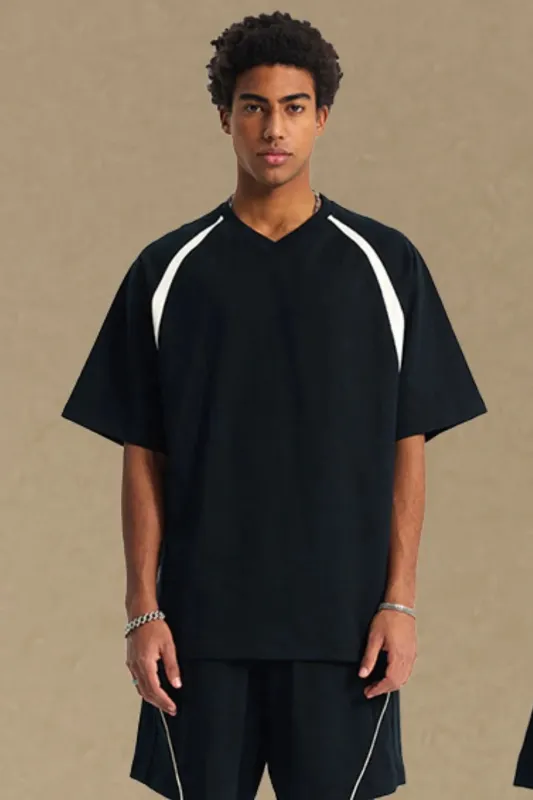 Men's Contrast Half Sleeve T-Shirt sold by Gigi Laurent