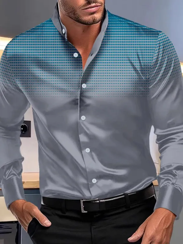 Men's Full Size Button Up Long Sleeve Shirt Plus Size sold by Gigi Laurent