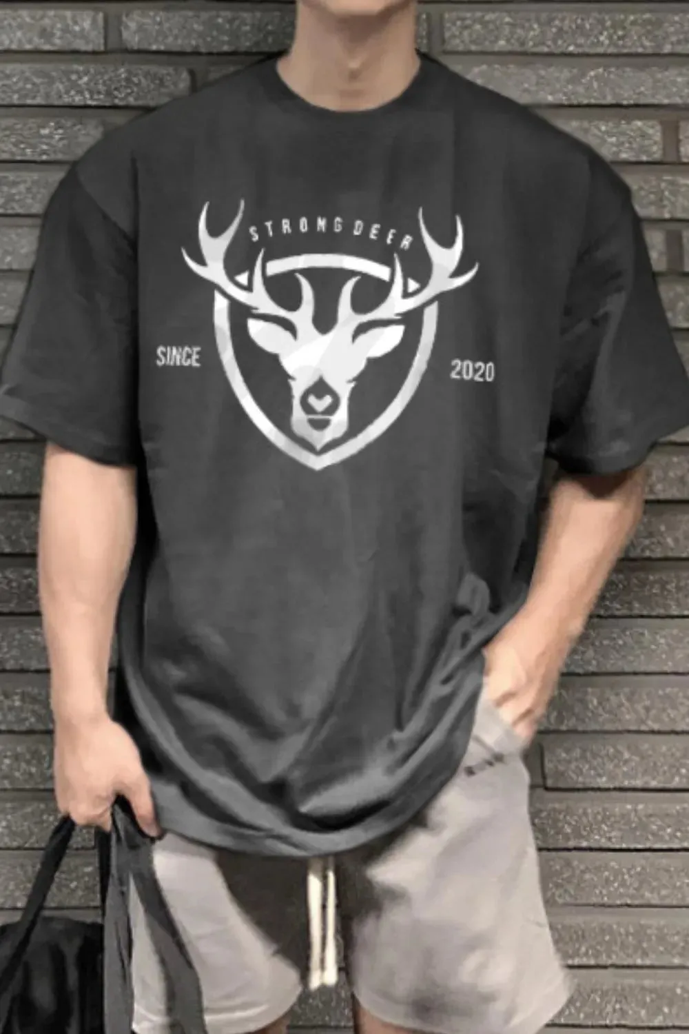 Men's Plus Size Graphic Round Neck Half Sleeve T-Shirt sold by Gigi Laurent