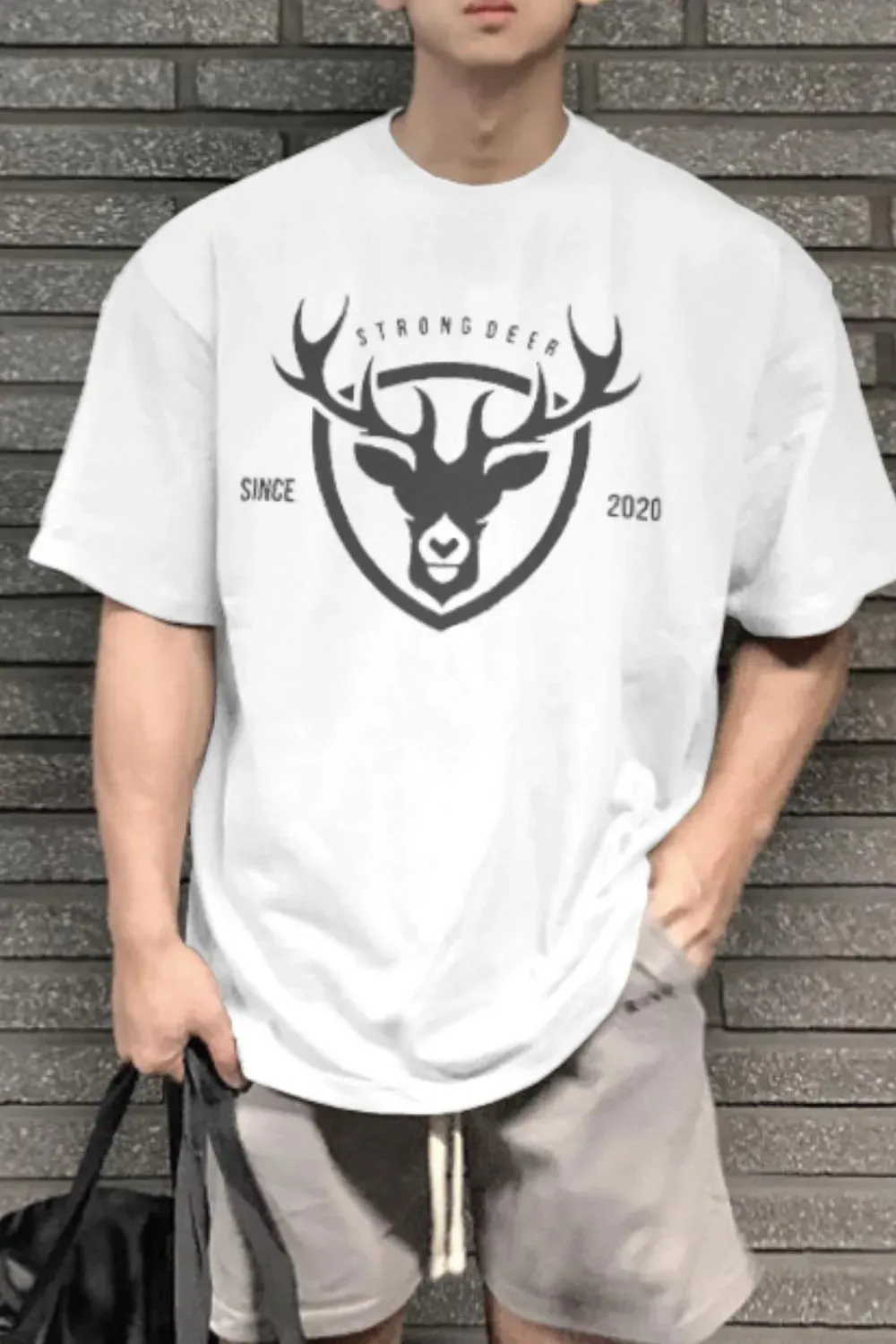 Men's Plus Size Graphic Round Neck Half Sleeve T-Shirt sold by Gigi Laurent product image thumbnail 2