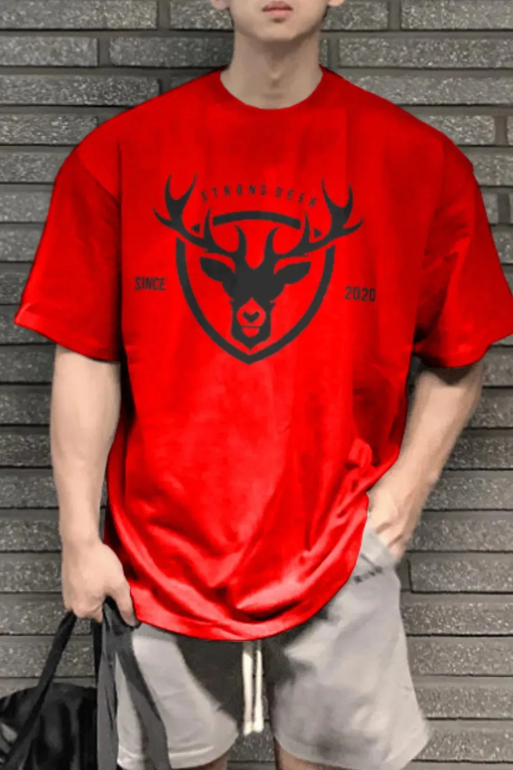 Men's Plus Size Graphic Round Neck Half Sleeve T-Shirt sold by Gigi Laurent product image thumbnail 5