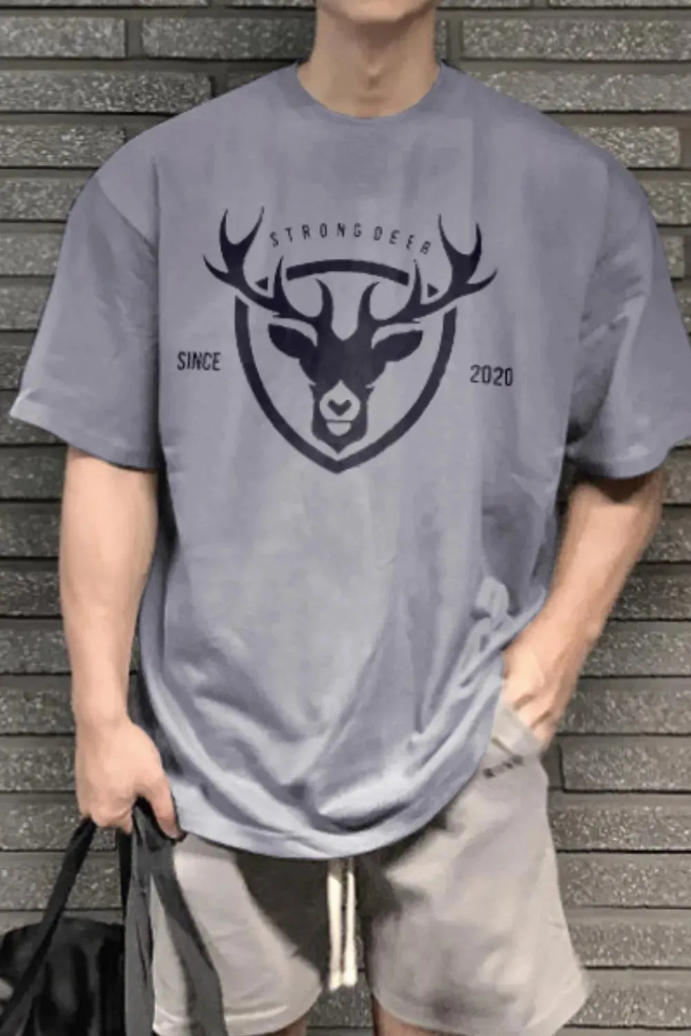 Men's Plus Size Graphic Round Neck Half Sleeve T-Shirt sold by Gigi Laurent product image thumbnail 3