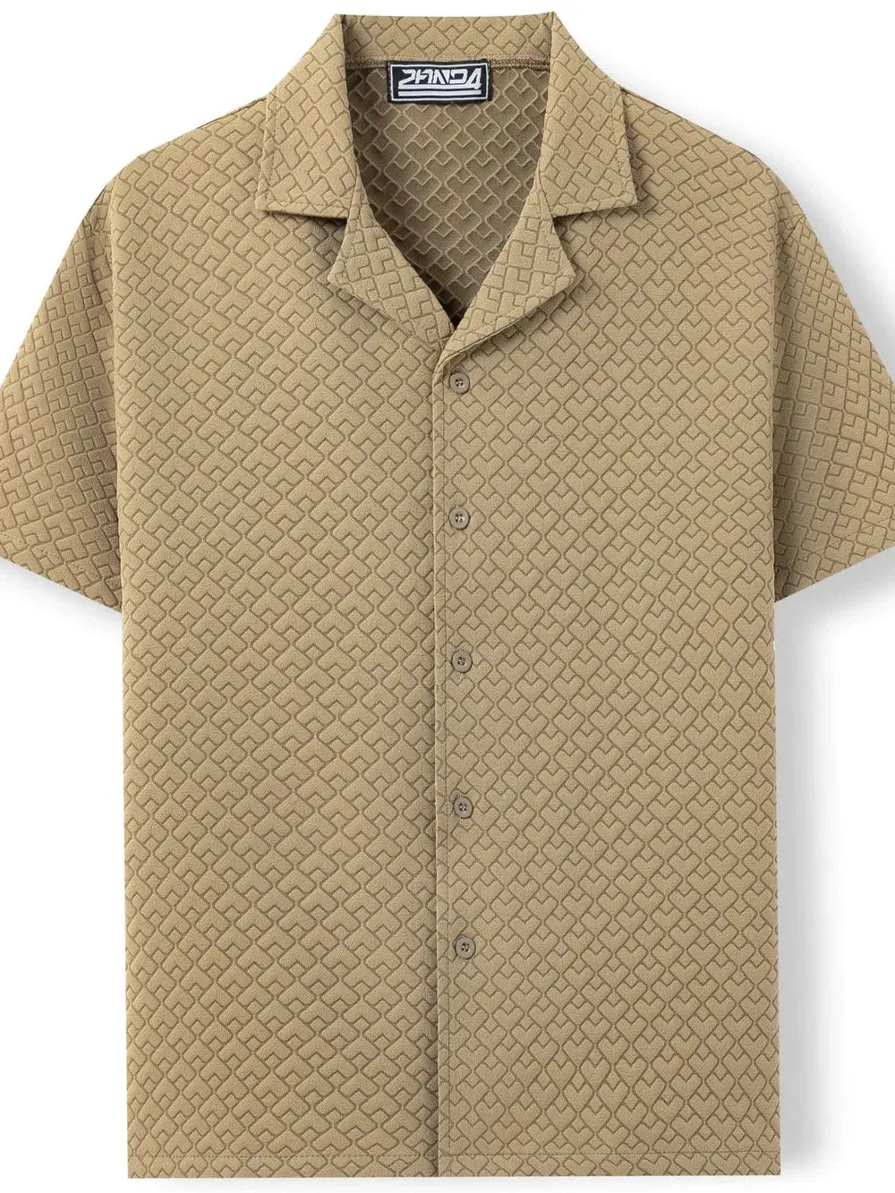 Men's Plus Size Button Down Short Sleeve Shirt sold by Gigi Laurent product image thumbnail 3