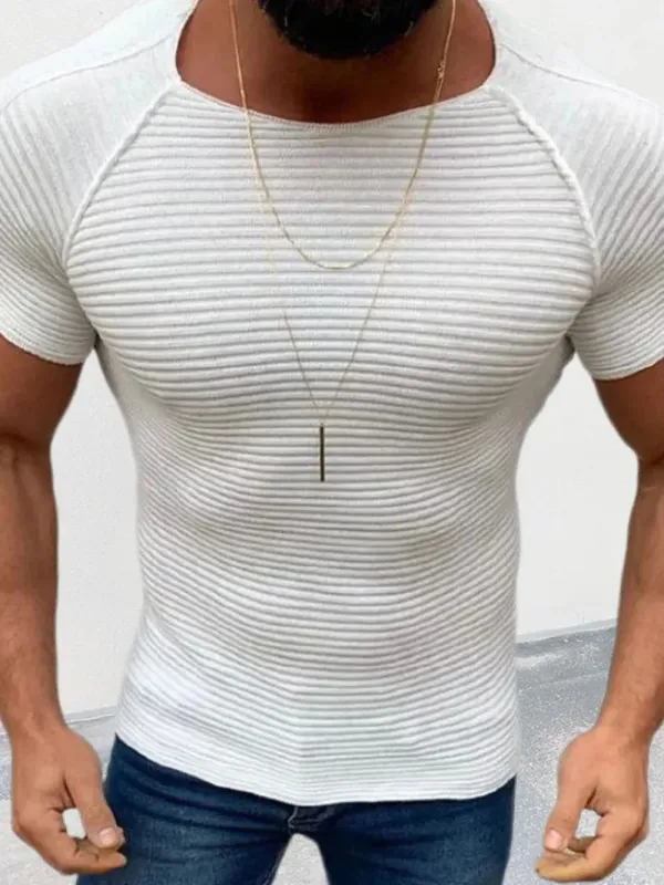 Men's Plus Size Round Neck Short Sleeve Top sold by Gigi Laurent