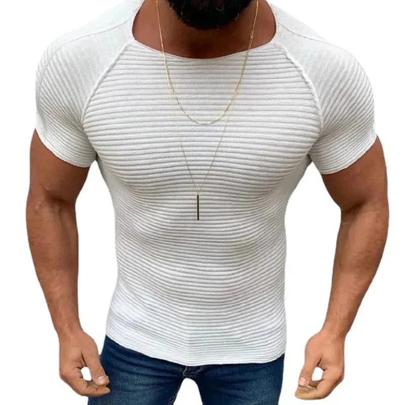 Men's Plus Size Round Neck Short Sleeve Top sold by Gigi Laurent product image thumbnail 4