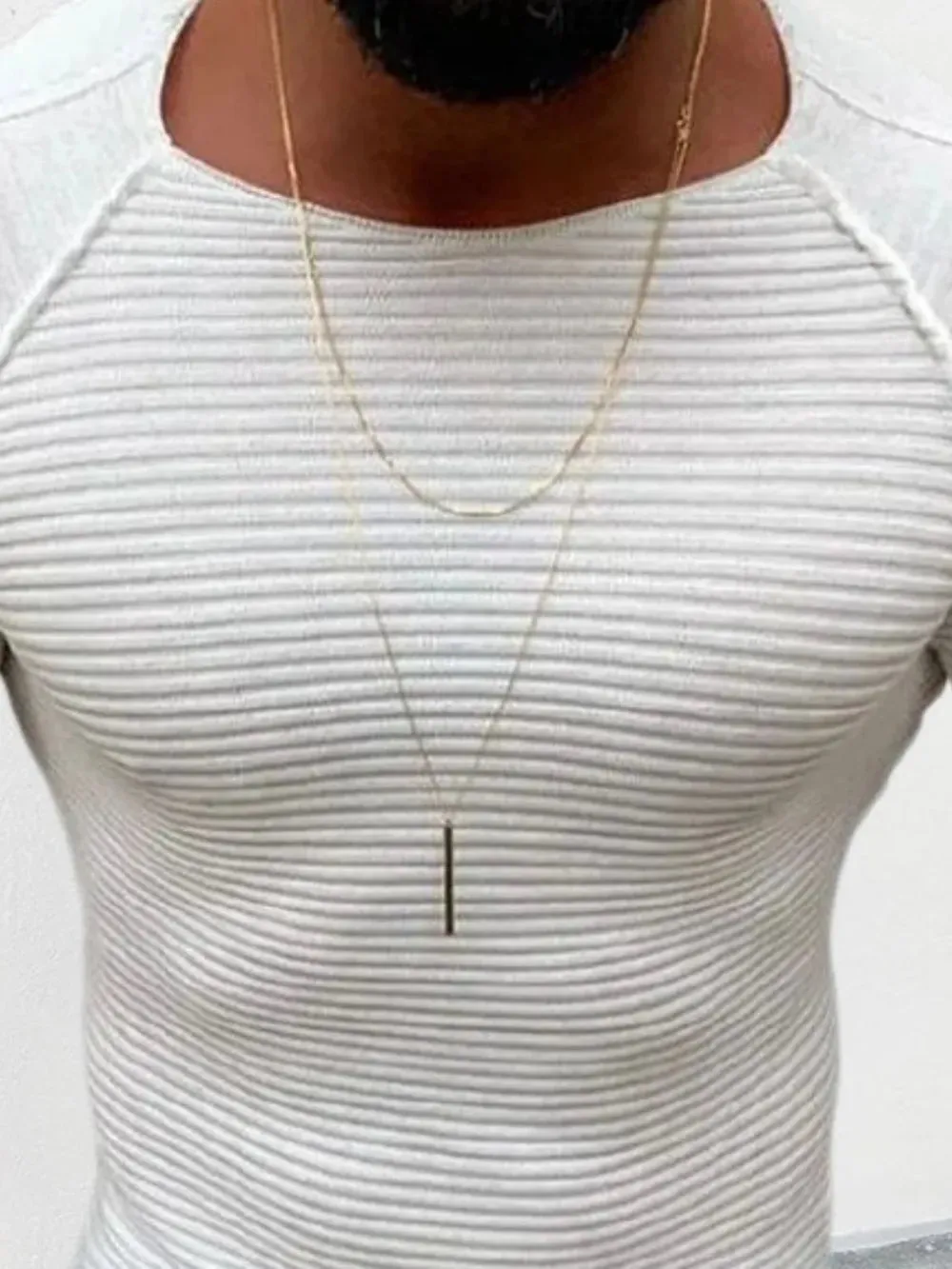 Men's Plus Size Round Neck Short Sleeve Top sold by Gigi Laurent product image thumbnail 2