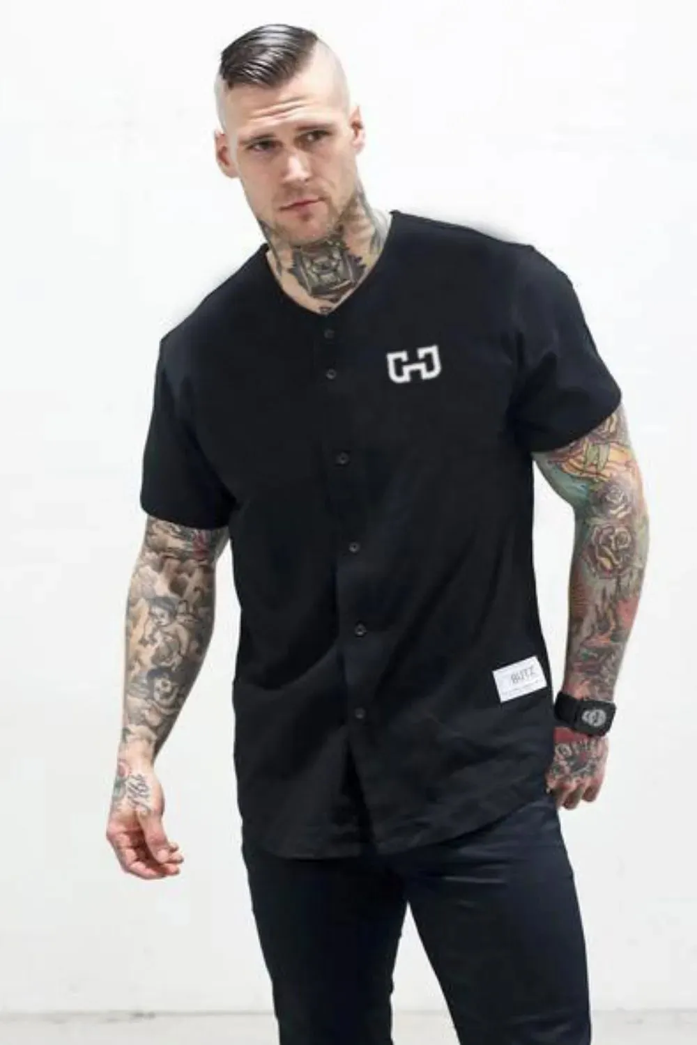 Men's Plus Size Button Down Short Sleeve Top sold by Gigi Laurent