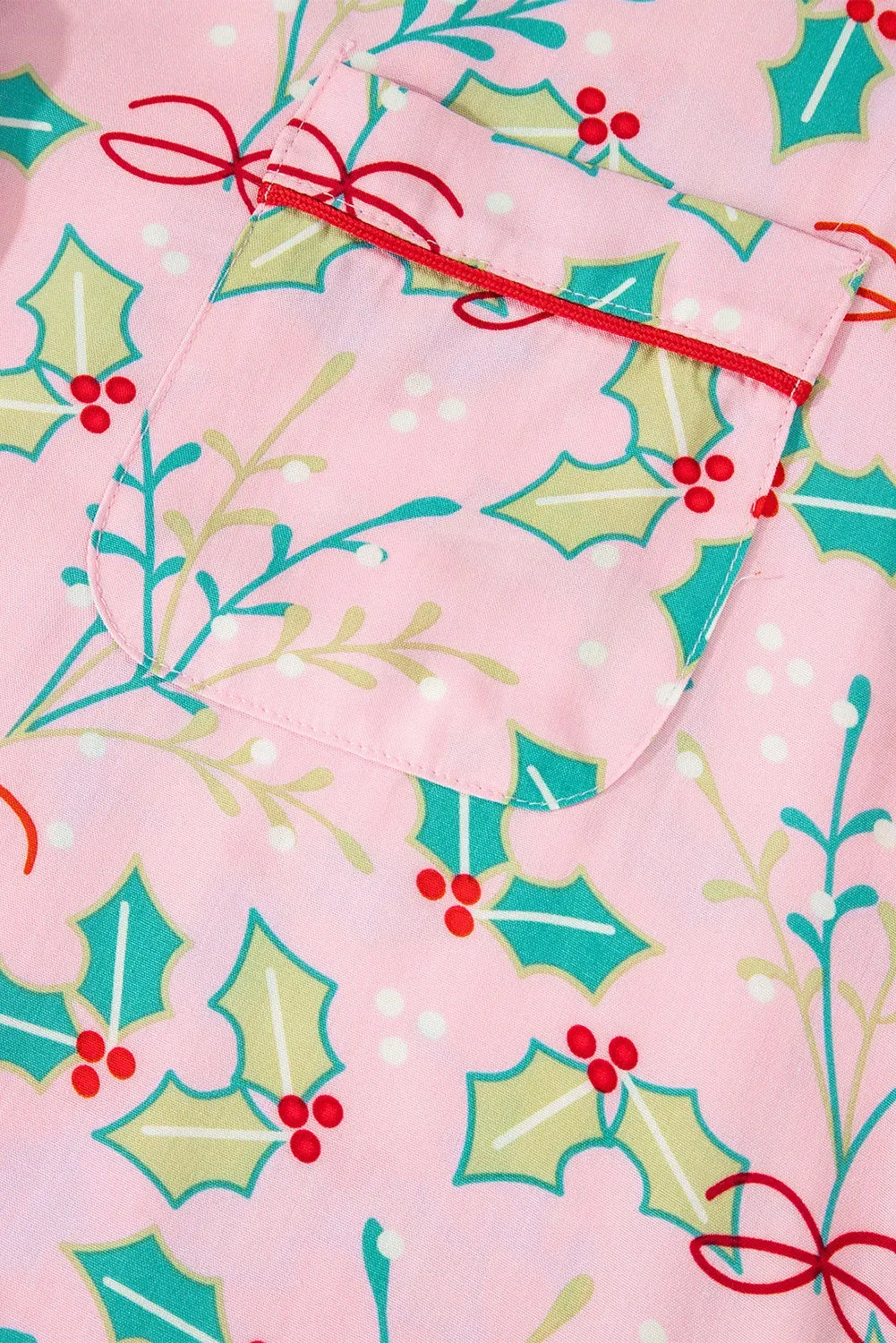 Printed Collared Neck Long Sleeve Top and Pants Lounge Set sold by Gigi Laurent product image thumbnail 5