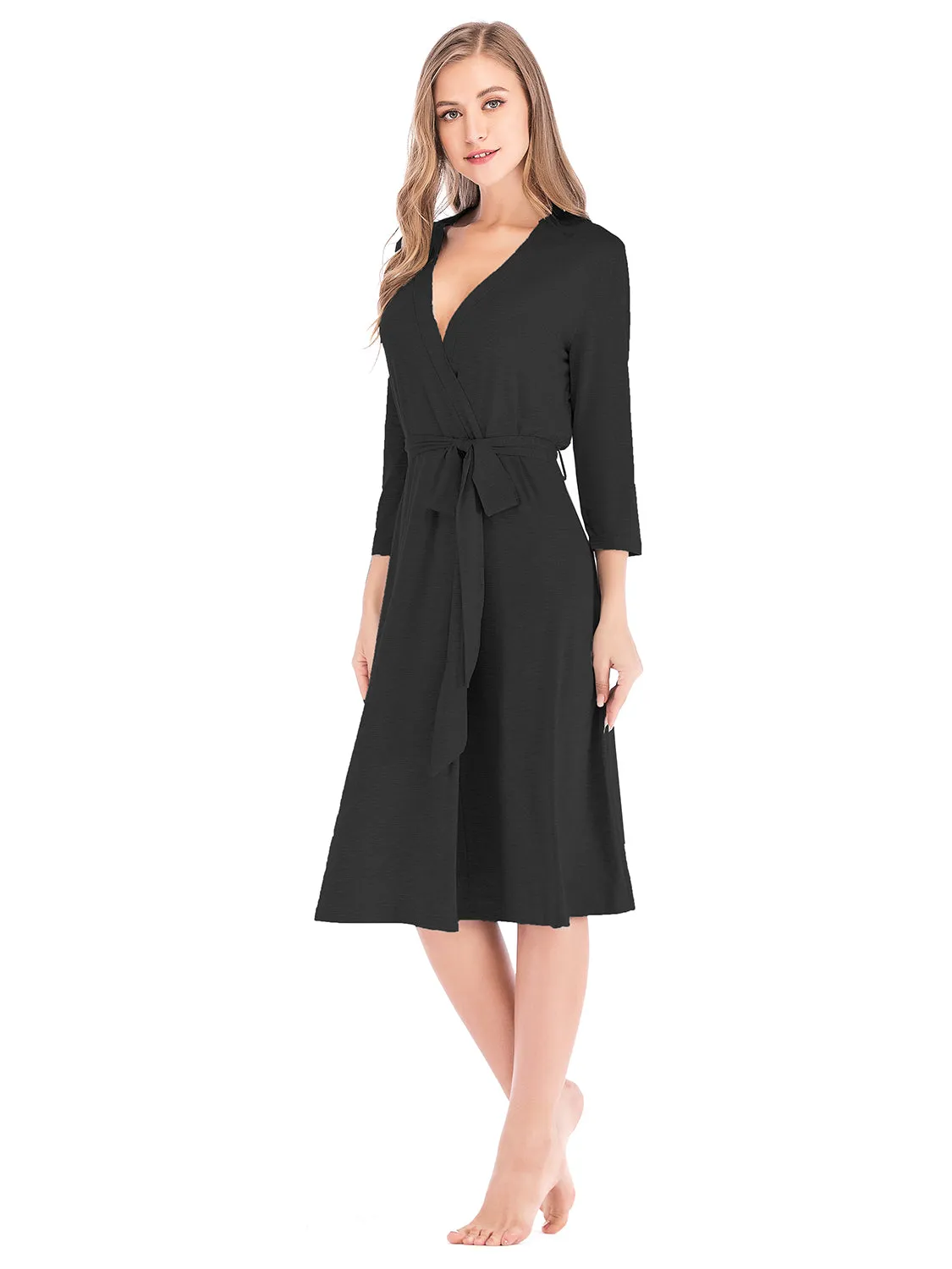 Plunge Tie Front Night Dress sold by Gigi Laurent product image thumbnail 3