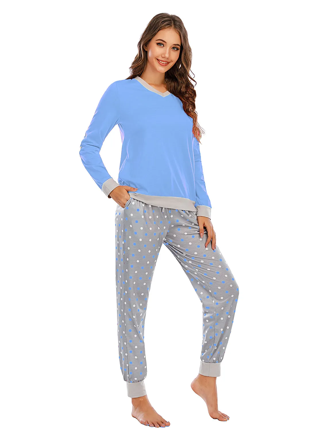 Long Sleeve Top and Polka Dot Pants Set sold by Gigi Laurent product image thumbnail 5