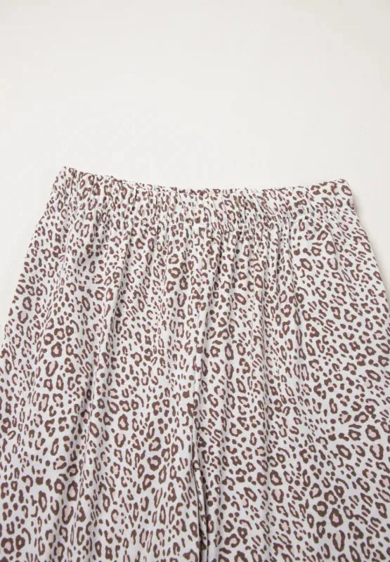 Leopard Button Down Long Sleeve Top and Pants Lounge Set sold by Gigi Laurent product image thumbnail 5