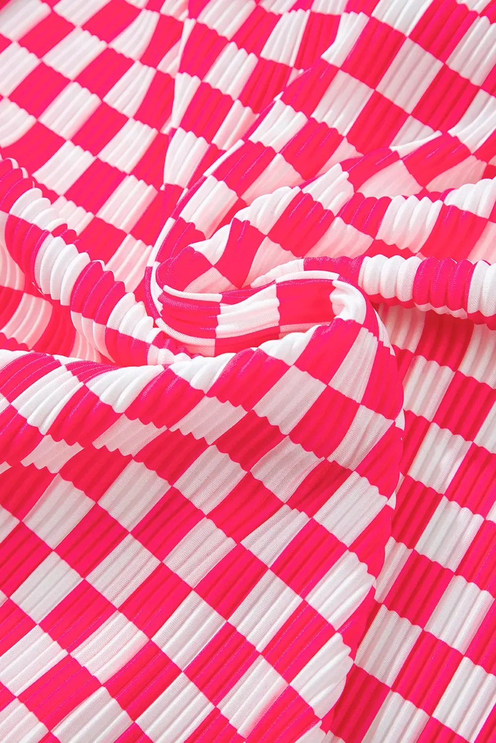 Checkered Button Up Top and Pants Lounge Set sold by Gigi Laurent product image thumbnail 4