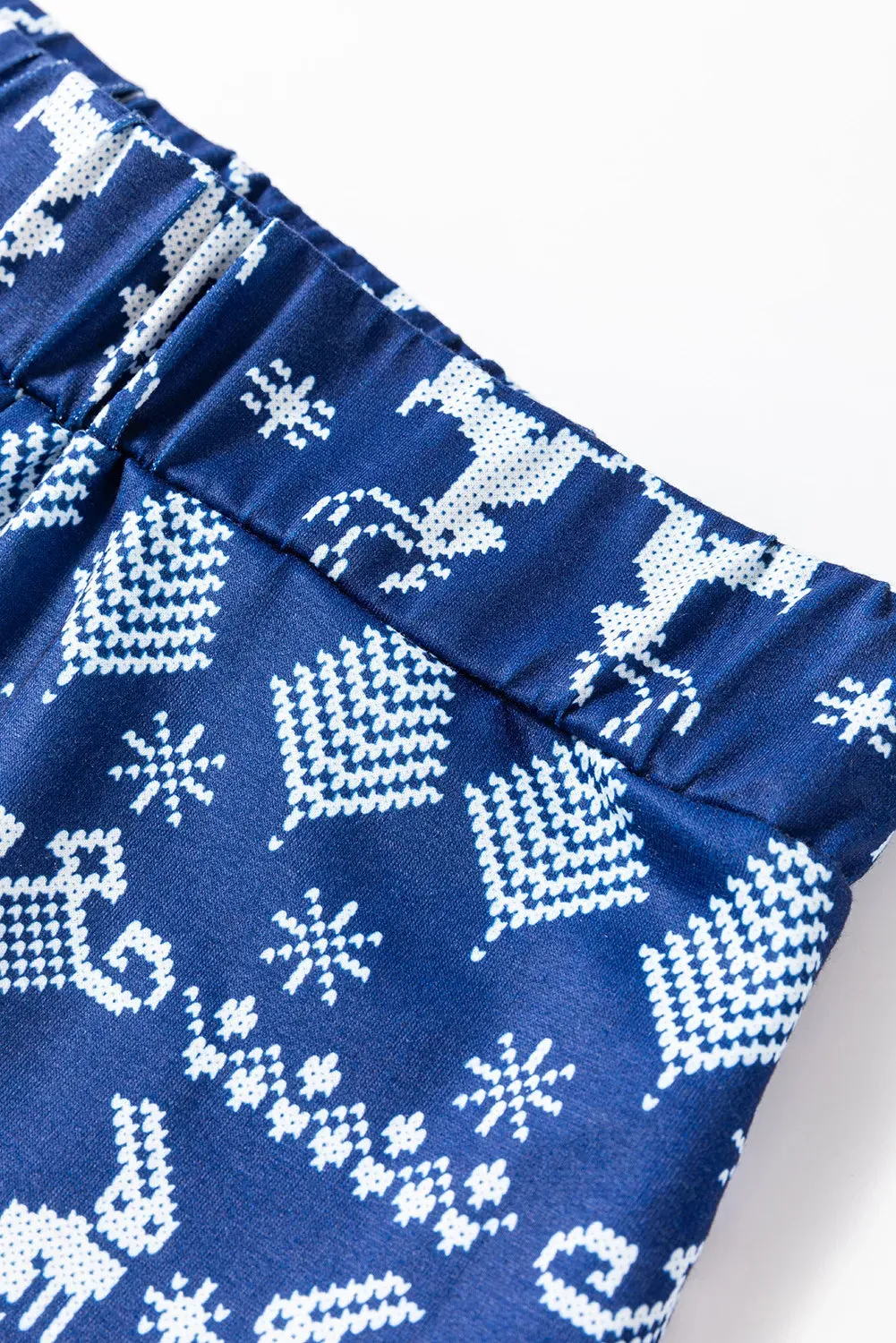 Round Neck Long Sleeve Top and Printed Pants Lounge Set sold by Gigi Laurent product image thumbnail 4