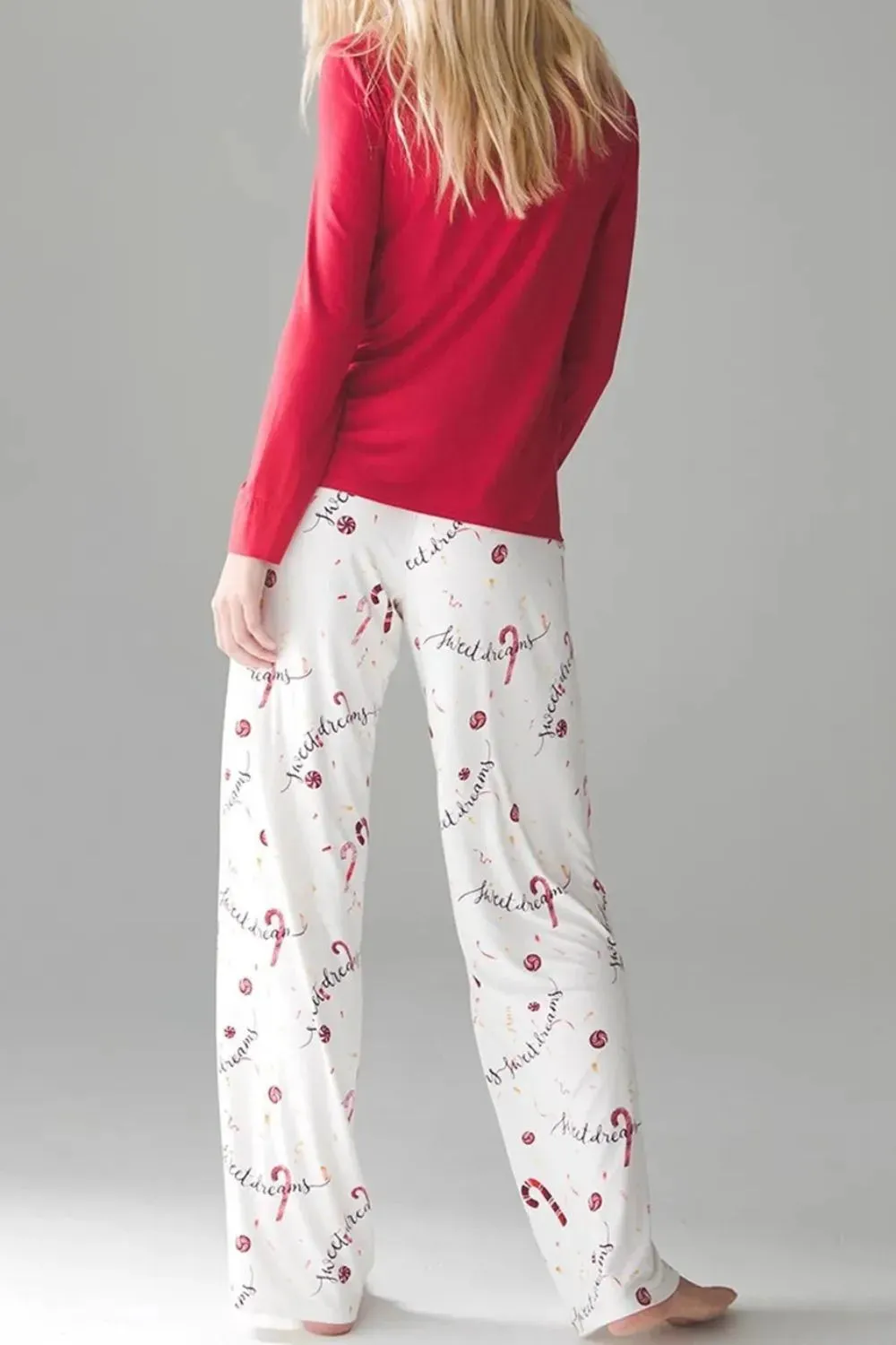 Round Neck Long Sleeve Top and Printed Pants Lounge Set sold by Gigi Laurent product image thumbnail 2