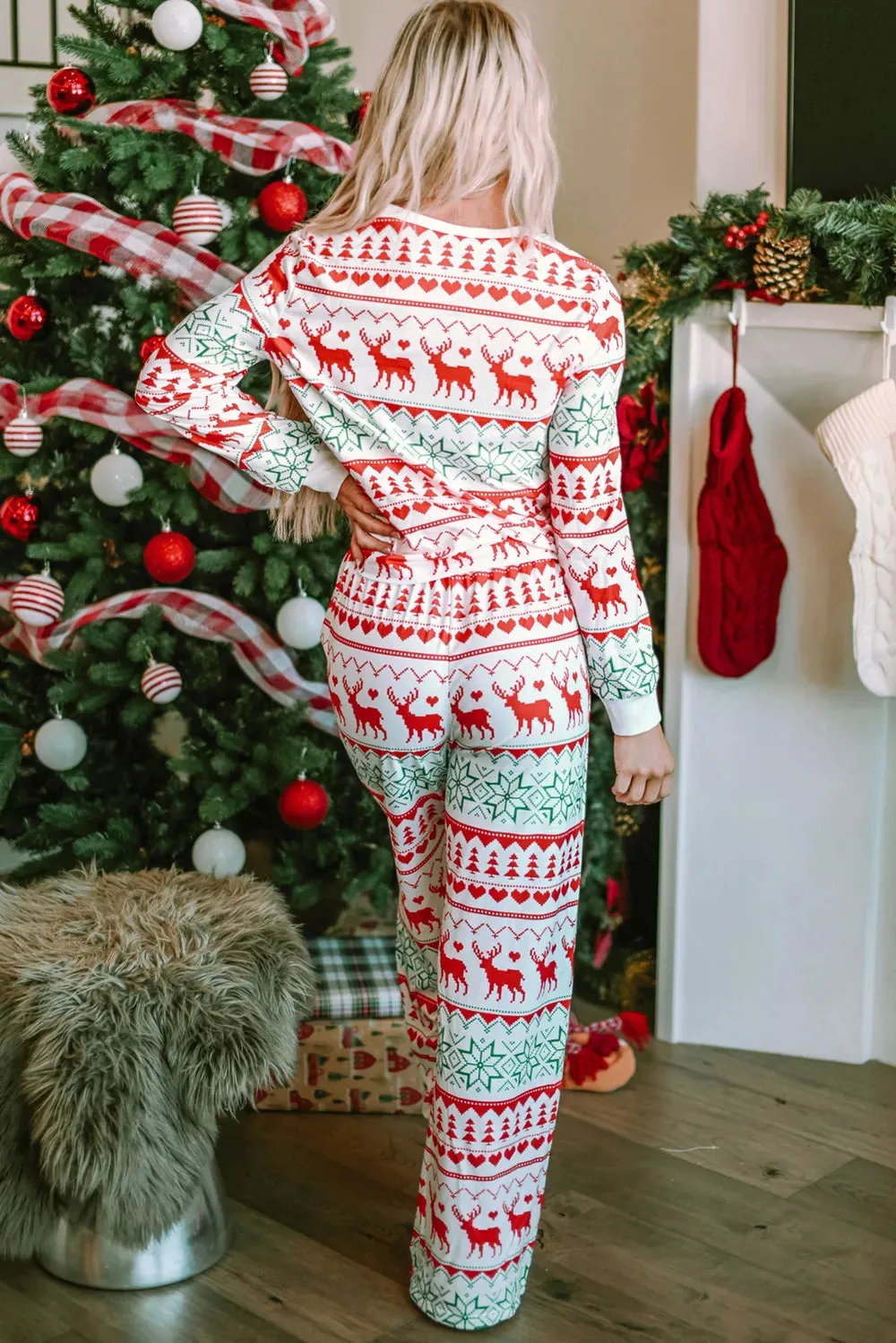 Christmas Element Round Neck Top and Pants Lounge Set sold by Gigi Laurent product image thumbnail 2