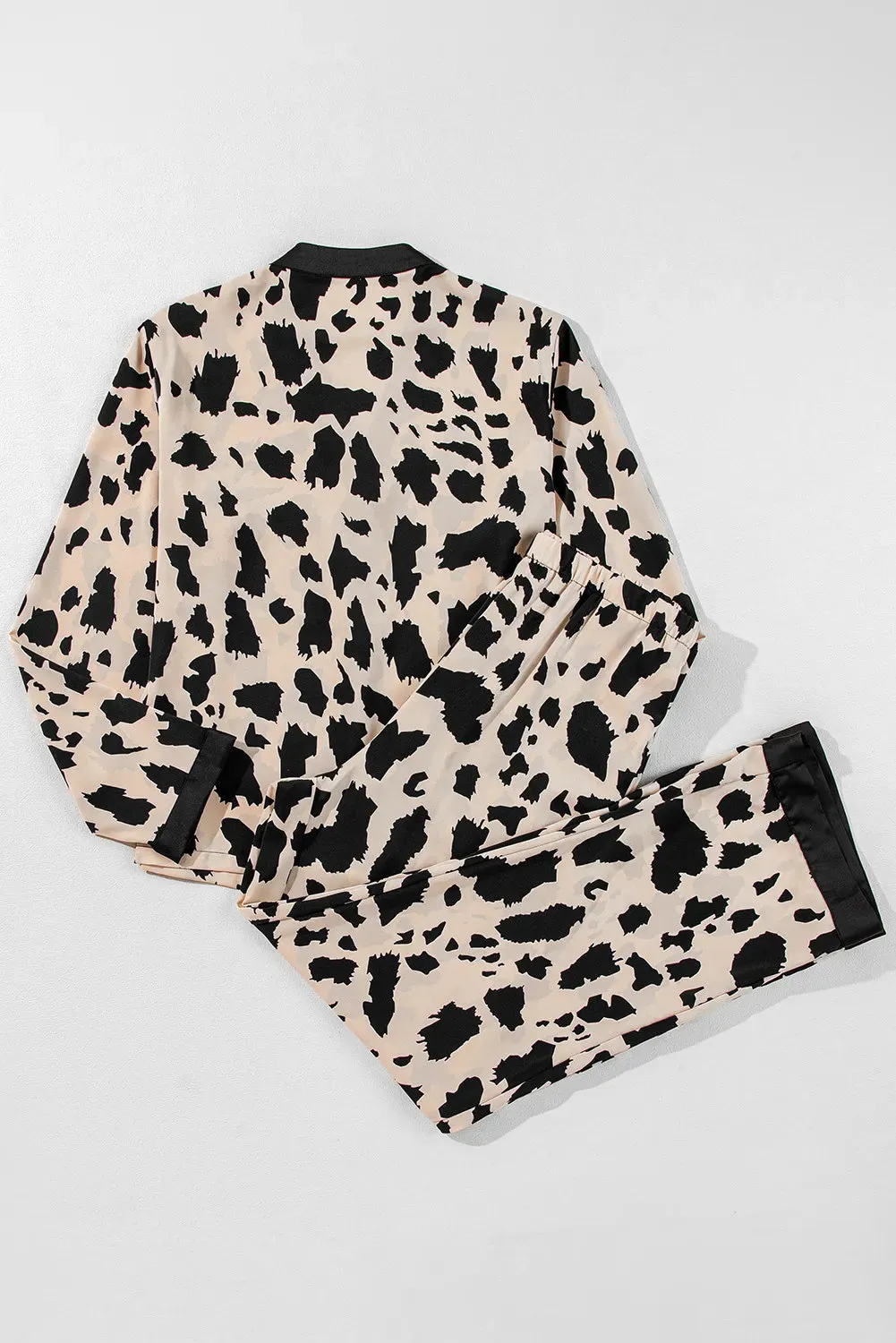 Button Up Long Sleeve Top and Pants Lounge Set sold by Gigi Laurent product image thumbnail 3