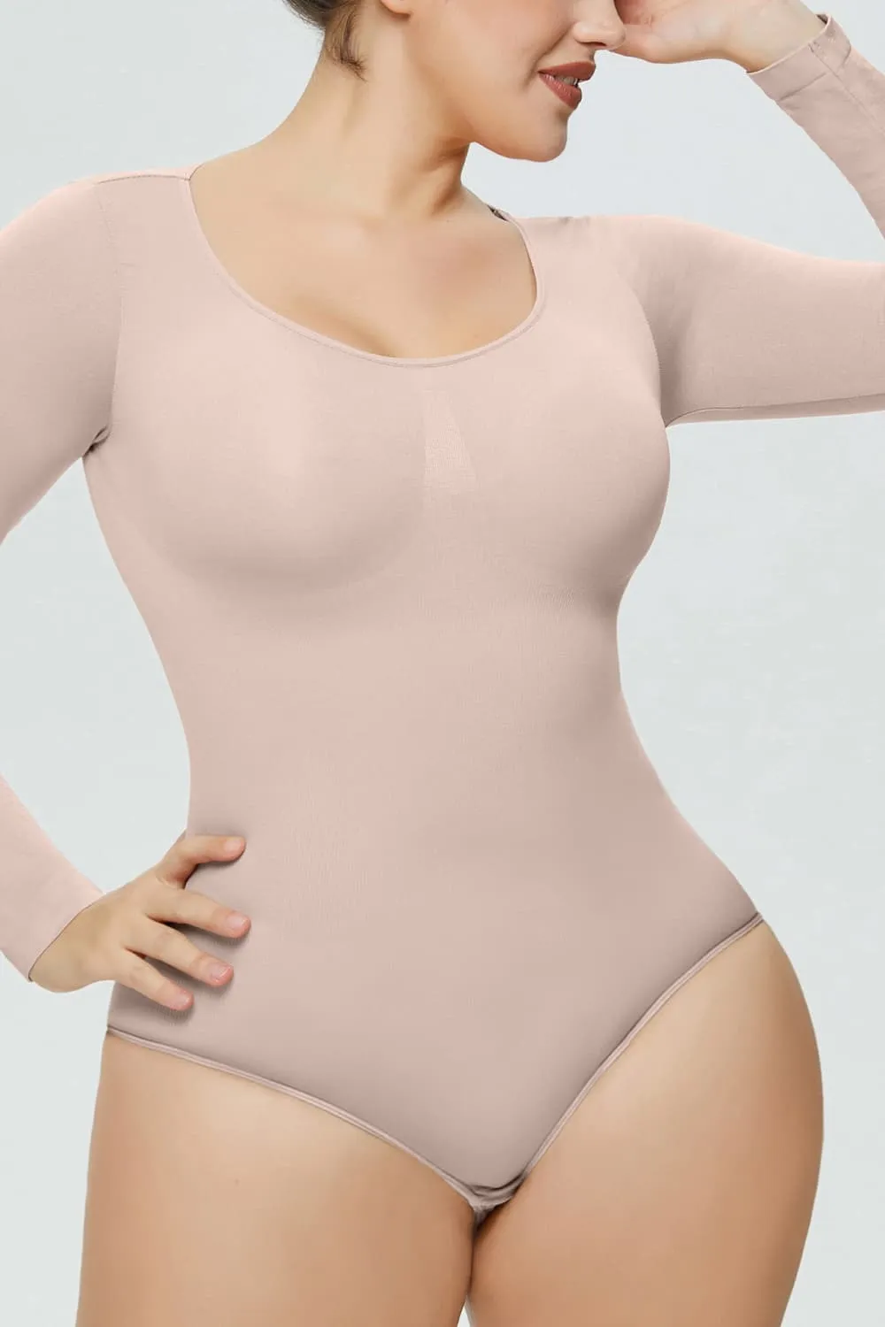 Long Sleeve Shaping Bodysuit sold by Gigi Laurent product image thumbnail 5