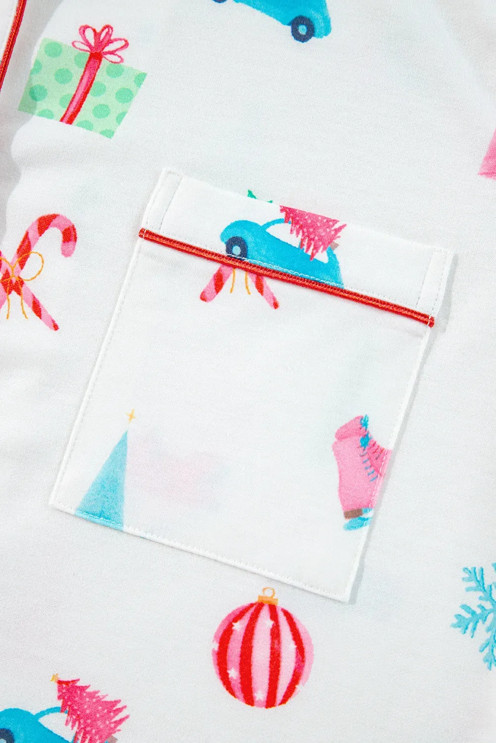 Printed Short Sleeve Top and Shorts Lounge Set sold by Gigi Laurent product image thumbnail 5