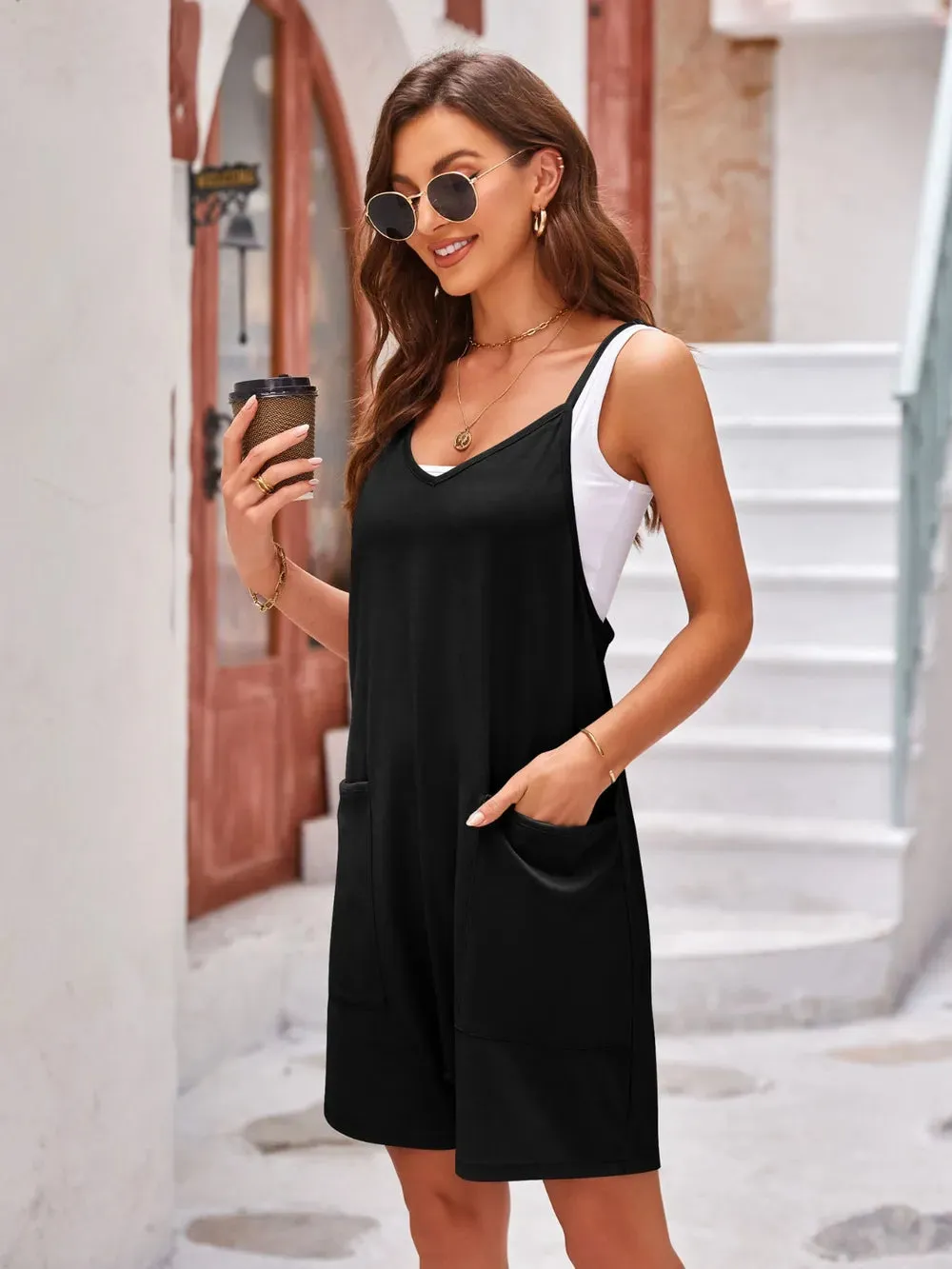 Lovelet Spaghetti Strap Romper with Pockets sold by Gigi Laurent product image thumbnail 3