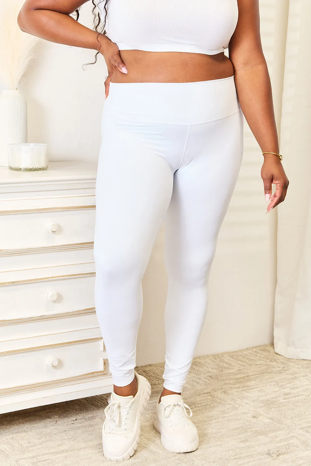 Double Take Wide Waistband Sports Leggings sold by Gigi Laurent product image thumbnail 5
