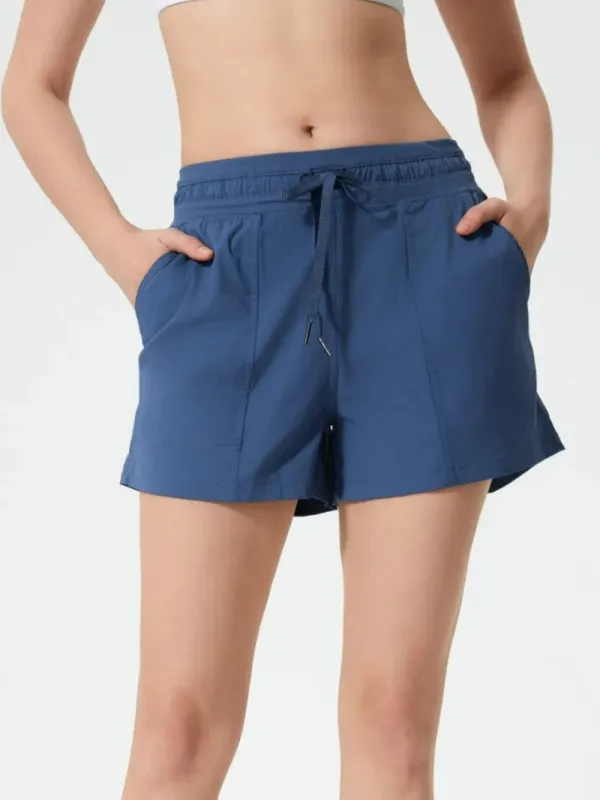 Millennia Drawstring Active Shorts with Pockets sold by Gigi Laurent