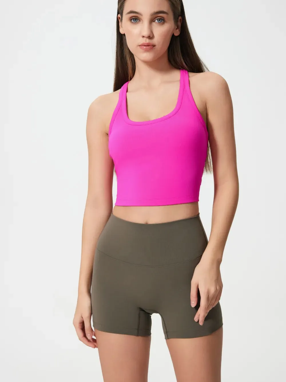 Millennia Scoop Neck Active Tank with Detachable Chest Pads sold by Gigi Laurent product image thumbnail 5