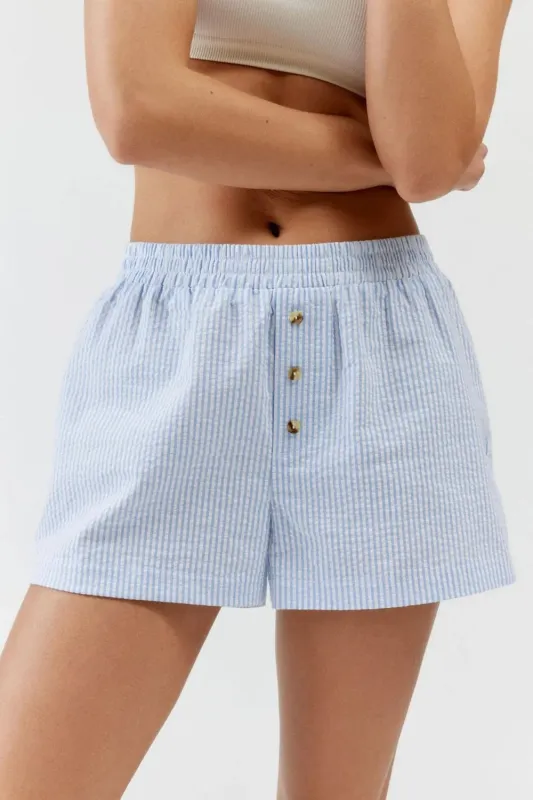 Striped Elastic Waist Shorts sold by Gigi Laurent