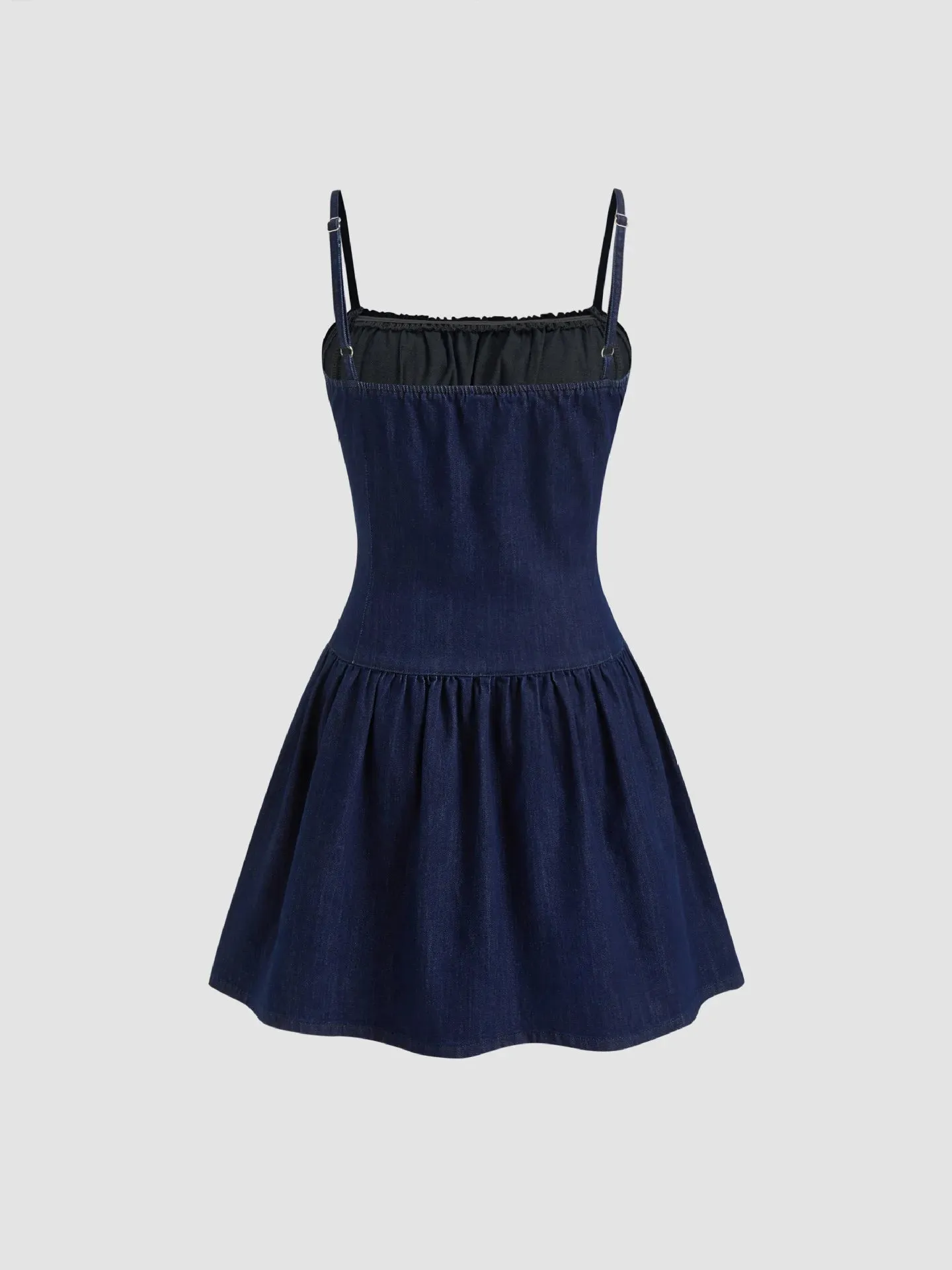Adjustable Strap Ruched Mini Dress sold by Gigi Laurent product image thumbnail 4