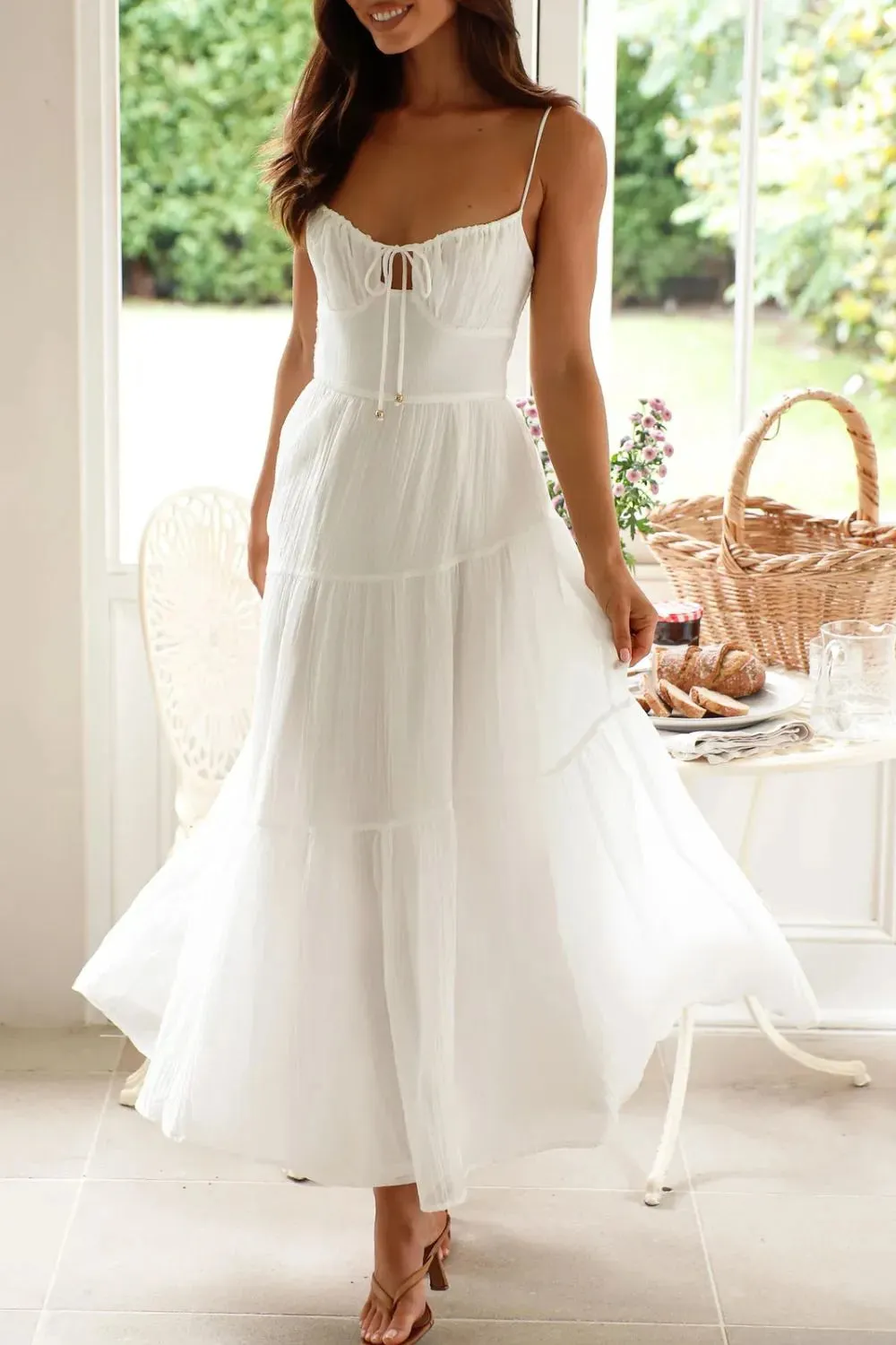 Ruched Smocked Back Cami Dress sold by Gigi Laurent product image thumbnail 2