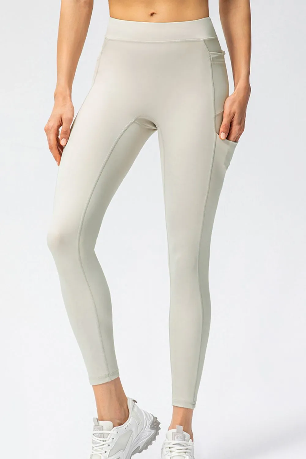 Full Size Slim Fit High Waist Long Sports Pants with Pockets sold by Gigi Laurent product image thumbnail 5