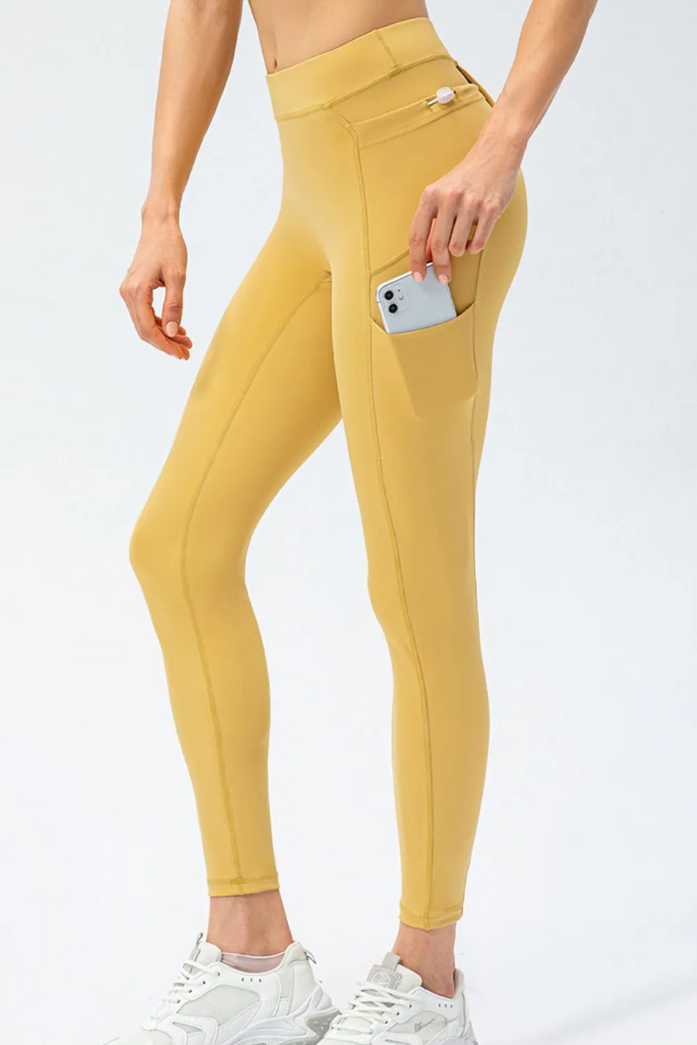 Full Size Slim Fit High Waist Long Sports Pants with Pockets sold by Gigi Laurent product image thumbnail 2