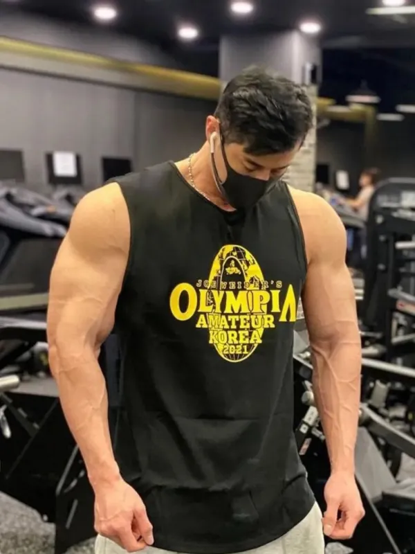 Men's Plus Size Graphic Round Neck Active Tank sold by Gigi Laurent