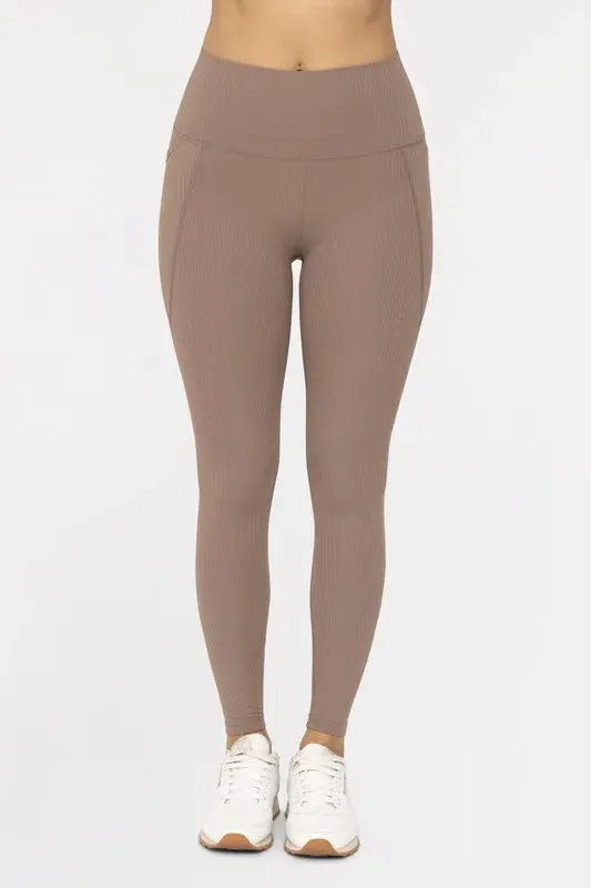 MONO B Soft Ribbed High Waisted Leggings sold by Gigi Laurent