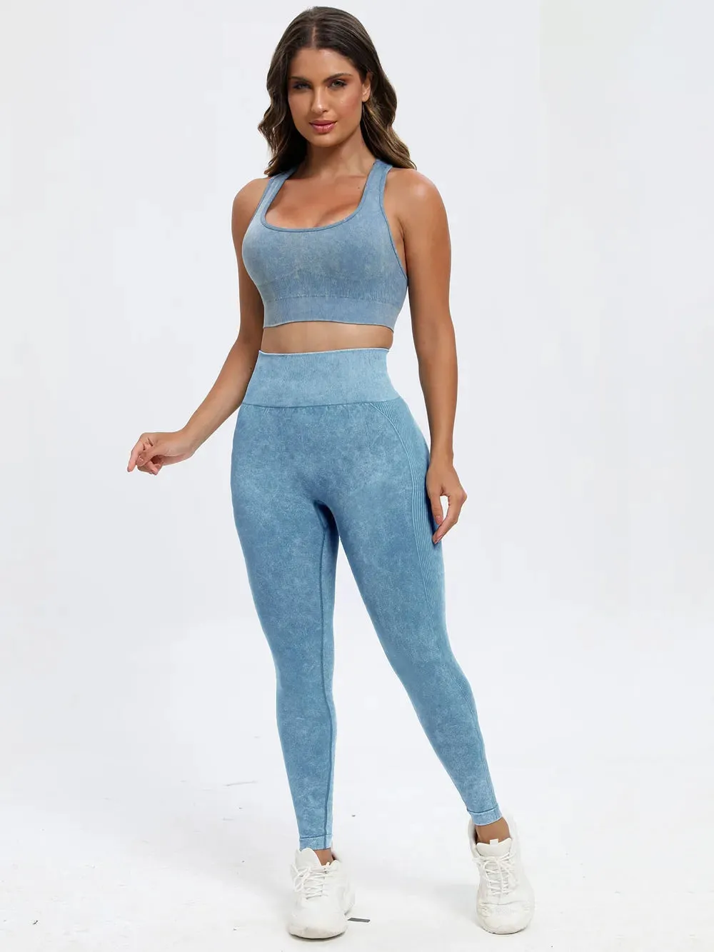 Scoop Neck Wide Strap Top and Pants Active Set sold by Gigi Laurent product image thumbnail 3